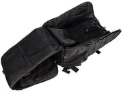 Lancer Tactical Assault Backpack Black - Main Compartment Open Showing Storage Space