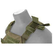 Lancer Tactical OD Green Plate Carrier –  View of Shoulder Padding