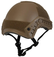 Lancer Tactical Basic Version Ballistic Helmet Dark Earth Side View – Adjustable Fit and Lightweight Tactical Helmet
