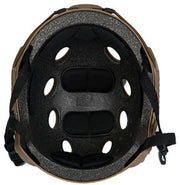 Lancer Tactical Dark Earth Helmet with Ventilation Holes for Airsoft