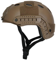 Lancer Tactical Dark Earth Helmet with Adjustable Straps
