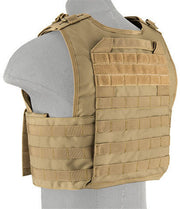 Close-up of the interior utility pouch on the Lancer Tactical Plate Carrier, designed to securely hold magazines and small tactical items
