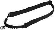 Lancer Tactical Single Point Sling Black - Adjustable Tactical Sling for Airsoft