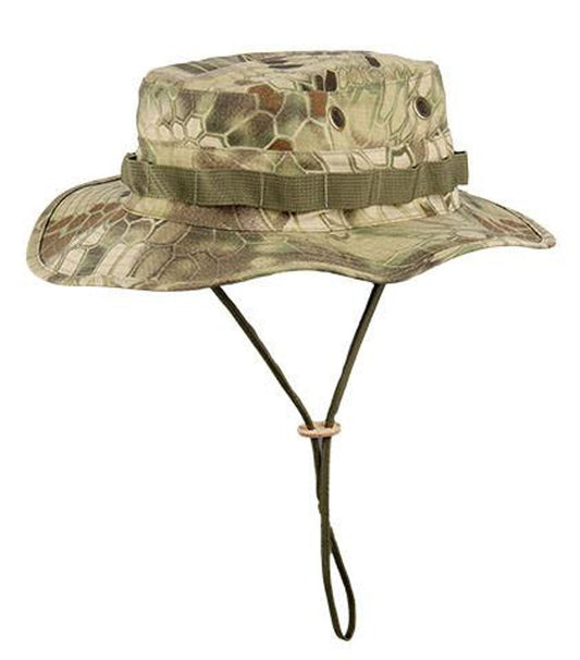 Lancer Tactical Cotton Hybrid Ventilated Boonie Hat in Mad Camo — breathable 65/35 cotton-poly
