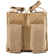 Lancer Tactical Double M4 / Pistol Magazine Pouch, Tan