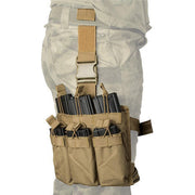 Lancer Tactical Drop Leg Six M4/M16 Magazine Panel, Tan