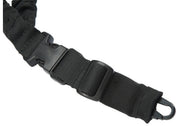 Black Lancer Tactical Single Point Sling - Heavy Duty Foam Padding and QD Buckle