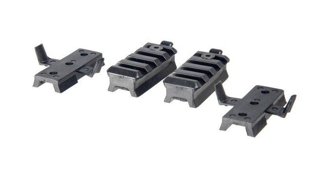Lancer Tactical Helmet Rail Mount Kit Black for MICH and SpecOps Helmets