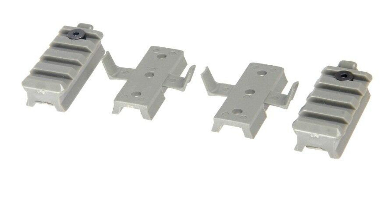 Lancer Tactical Helmet Rail Mount Kit for MICH and SpecOps Military Style Helmets, Black – Durable Tactical Accessory for Mounting Gear