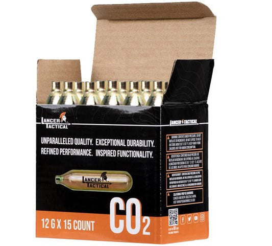 Lancer Tactical High Pressure 12 Gram CO2 Cartridges for Airsoft / Airguns