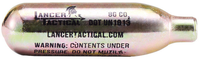 Lancer Tactical High Pressure 8-Gram CO2 Cartridges – 10 Pack Bulk Box – Airsoft and Airgun Compatible