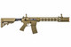 Close-up of full metal Version 2 gearbox on the Lancer Tactical SPR Gen 2 AEG