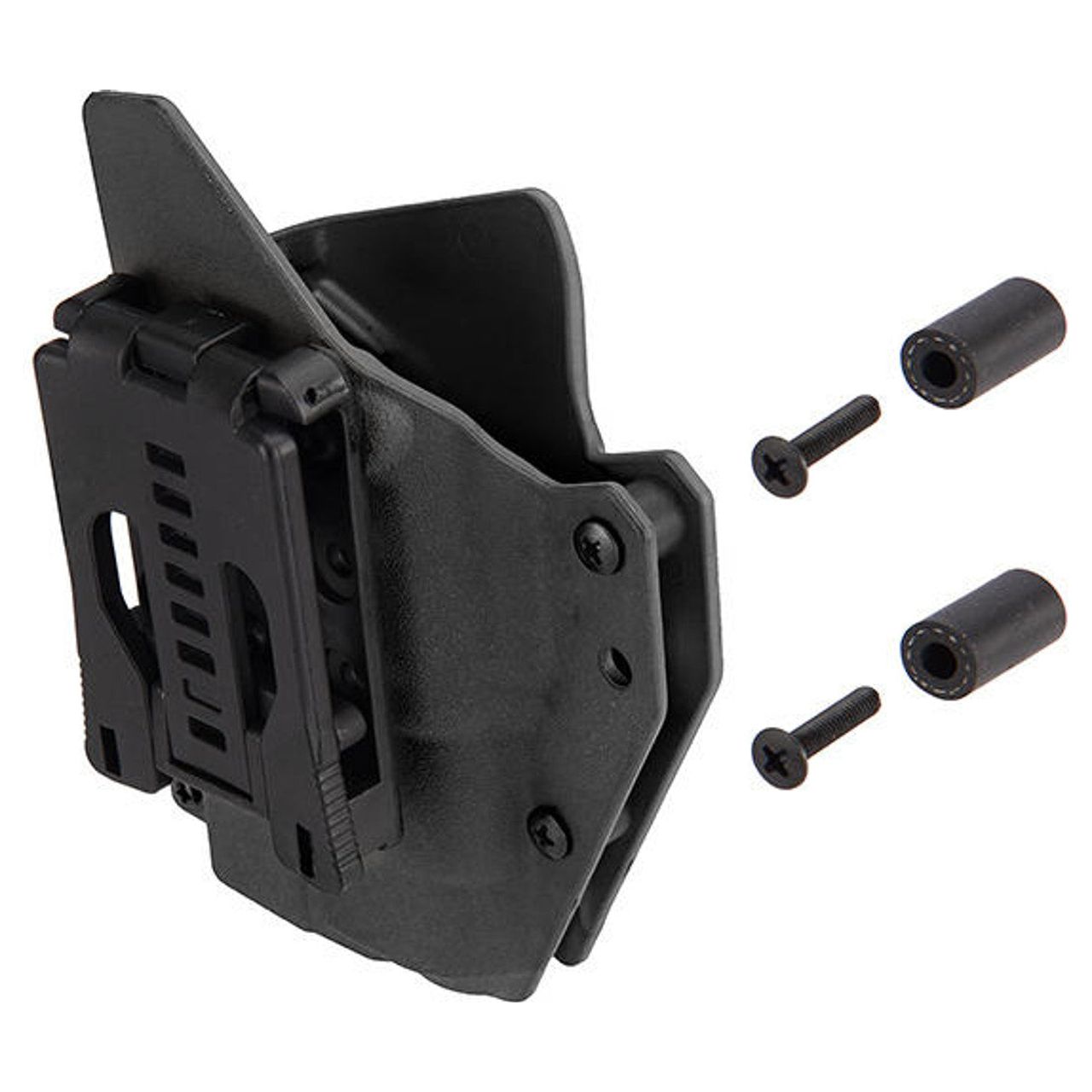 Lancer Tactical Light Bearing Hard Shell Holster for Glock 17, Black - Durable Concealed Carry