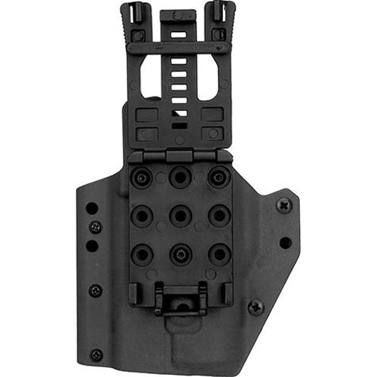 Lancer Tactical Light Bearing Hard Shell Holster for Glock 17, Black - Durable Concealed Carry