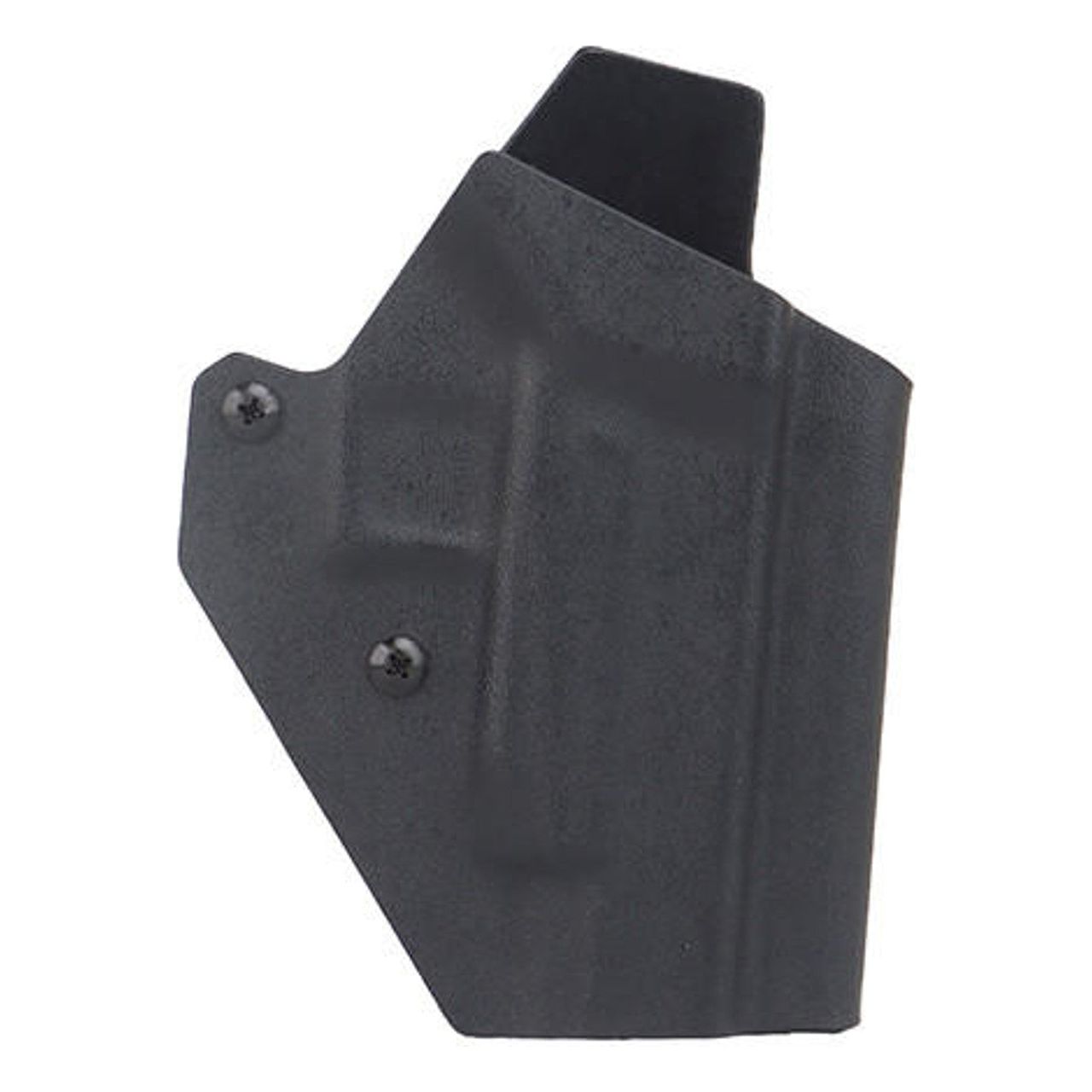 Lancer Tactical Light Bearing Hard Shell Holster in black, designed for Glock 17 pistols. The holster features a durable hard-shell polymer construction with nylon reinforcement, and a light-bearing design for accommodating weapon lights