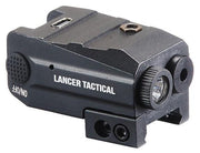 Lancer Tactical Low Profile Picatinny Flashlight w/ Red Lase right side view