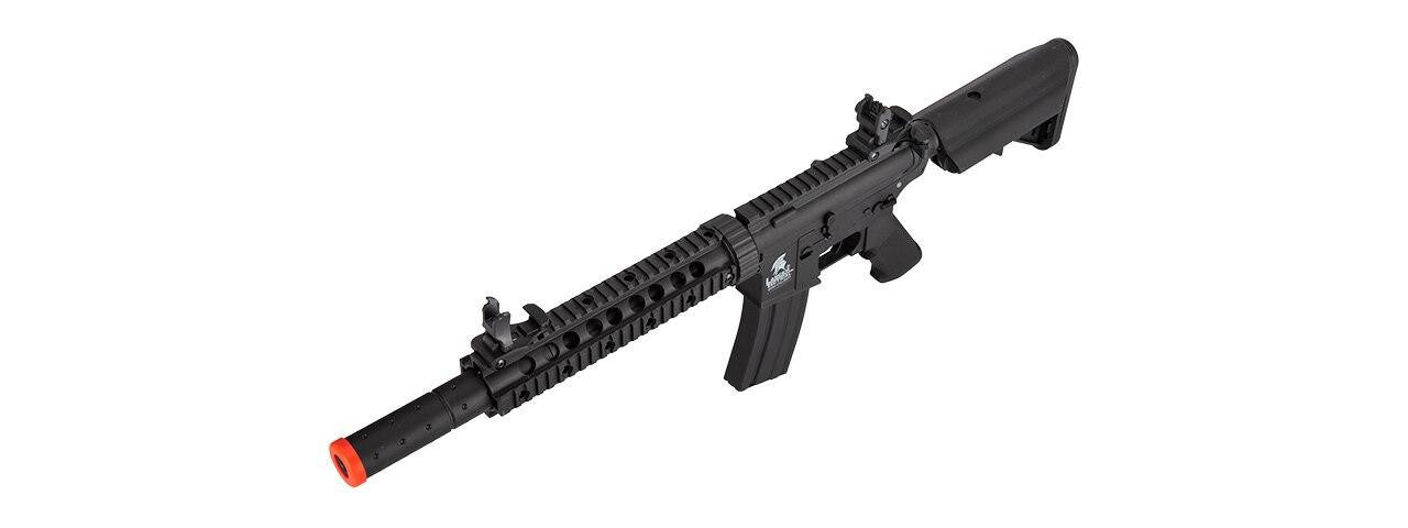 lower left angle of the Lancer Tactical M4 SD Gen 2 AEG Airsoft Rifle 