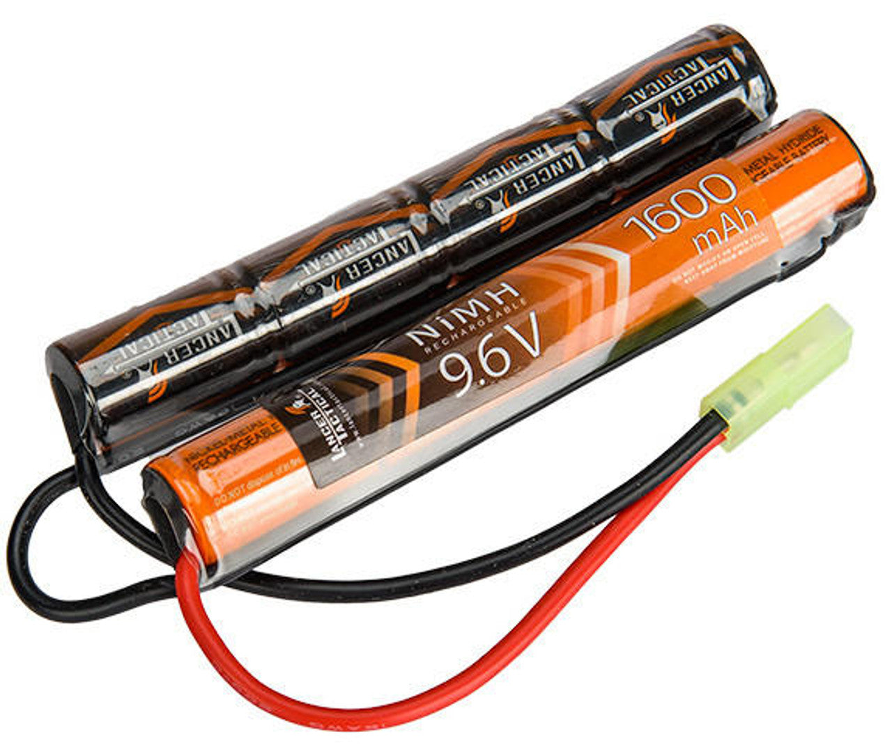 Lancer Tactical Gen 2 AEG Airsoft rifle 9.6v NiMH Nunchuck Battery (Small Tamiya)