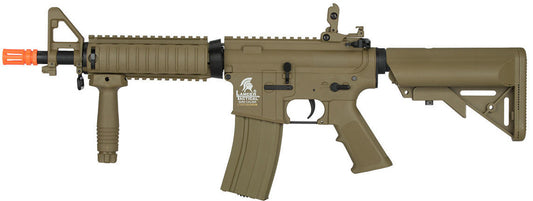Lancer Tactical Gen 2 AEG Airsoft Rifle in tan color side view