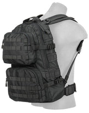Lancer Tactical Multi-Purpose Operator Backpack in sleek black, featuring a rugged, water-resistant construction and ample storage for military and outdoor gear