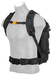 Multi-Purpose Operator Backpack by Lancer Tactical in Black, a rugged and spacious backpack with MOLLE attachments, perfect for organizing tactical and military equipment