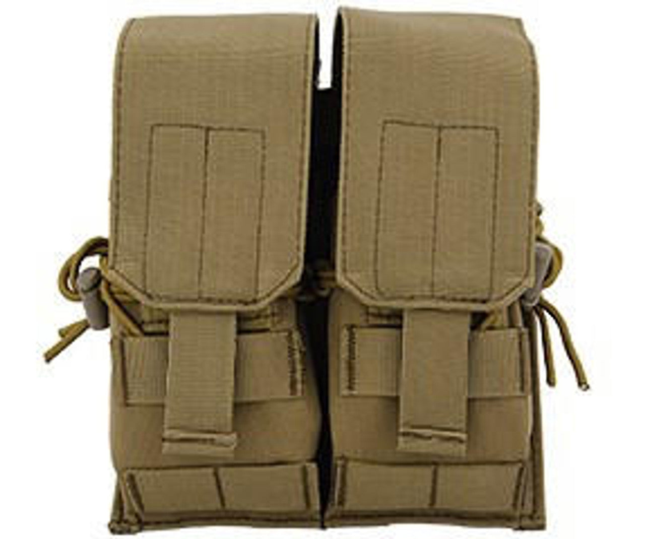 Lancer Tactical Nylon Dual M4/M16/AK74 Magazine Pouch, Black