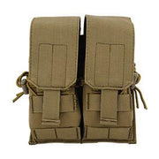 Lancer Tactical Nylon Dual M4/M16/AK74 Magazine Pouch, Black