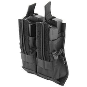 Lancer Tactical Nylon Dual M4/M16/AK74 Magazine Pouch, Black