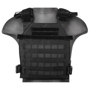 Lancer Tactical Nylon Lightweight Plate Carrier in Black – Adjustable & Durable Tactical Vest
