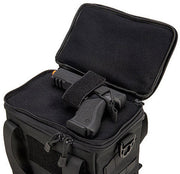 Lancer Tactical Nylon Pistol Range Bag Black - Reinforced Handles for Durability and Easy Carry