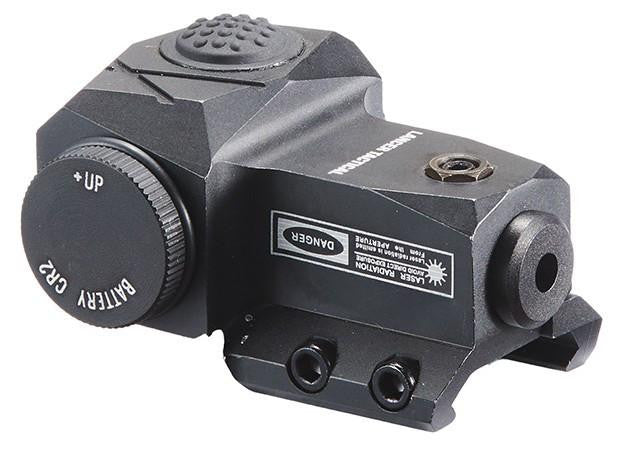 Lancer Tactical Picatinny single button green laser black aluminum airsoft rail mounted