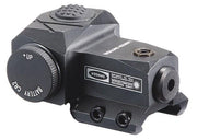 Lancer Tactical Picatinny single button green laser black aluminum airsoft rail mounted