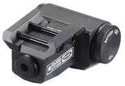 Lancer Tactical Picatinny single button green laser black aluminum upside down view of the mount laser 
