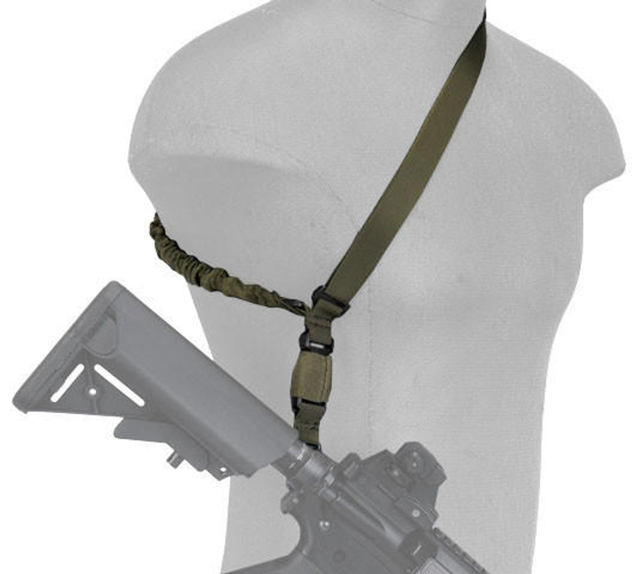 OD Green Lancer Tactical QD Single Point Sling for Tactical Operations