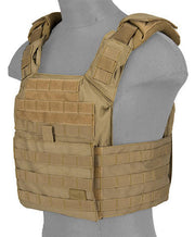 Lancer Tactical SAPC w/ Dual Inner Mag Pouch and Shoulder Pads left angel view of the front