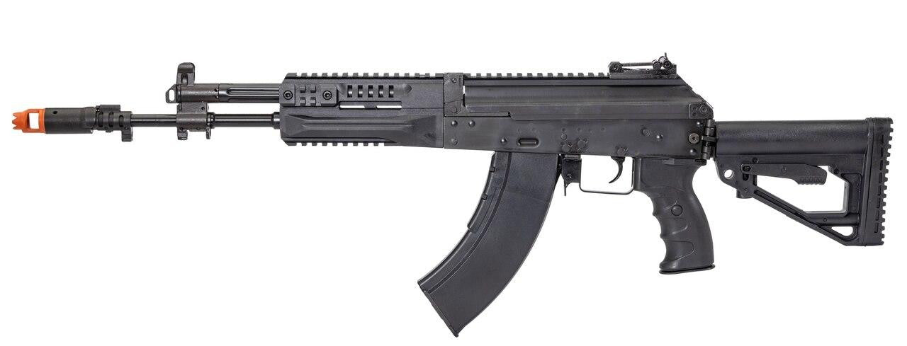 LCT Airsoft LCK 15 Tactical AK-15 Assault AEG Airsoft Rifle Black Full Left side View