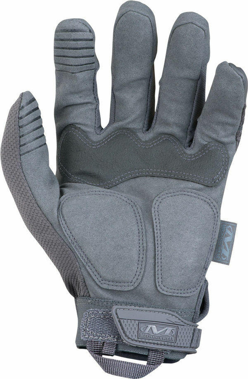 Close-Up of Mechanix M-Pact Tactical Gloves, Grey Wolf – Reinforced Knuckles and Durable Palm for Tactical Protection