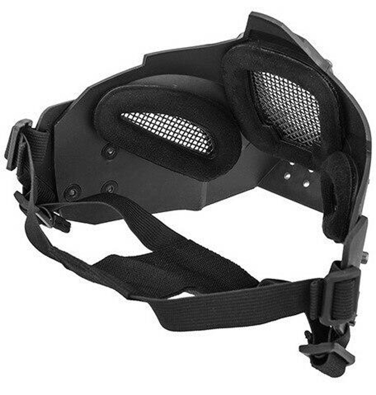 Mesh & Polymer Retro Mecha Lower Face Mask – Durable Airsoft Protection with Helmet Compatibility