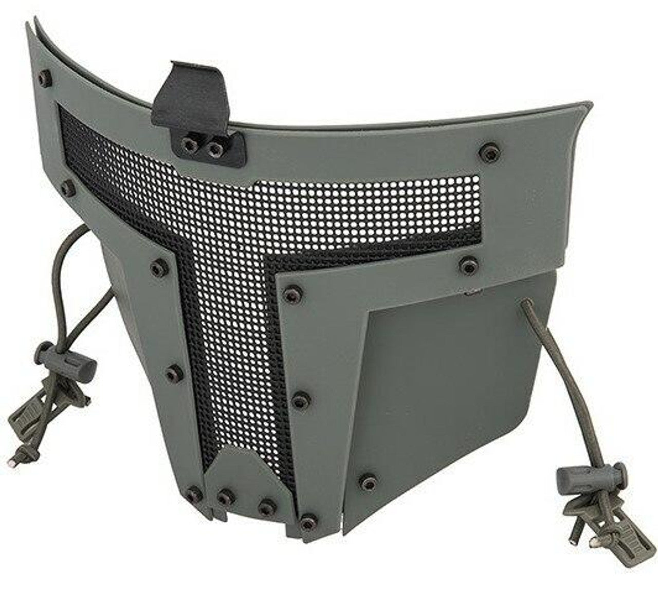 Mesh Mask Face Shield for Airsoft Helmet Systems – Gray, Durable & Breathable Tactical Gear