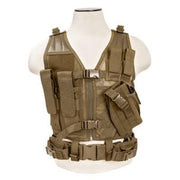 NC Star Children’s Tactical Vest in Tan – Lightweight & Adjustable Airsoft Gear for Kids