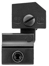 NcStar MARFLR AR15 flip-up rear iron sight folded up right side view 