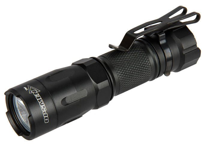 ACW X400 Ultra black aluminum pistol light and laser close-up