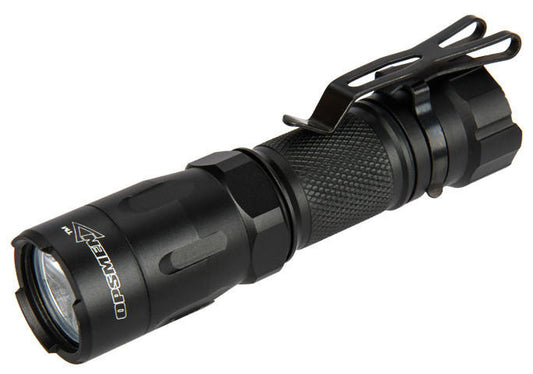 ACW X400 Ultra black aluminum pistol light and laser close-up