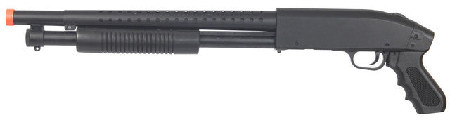 UKARMS P1788 Spring Airsoft Shotgun side view with pistol grip in black