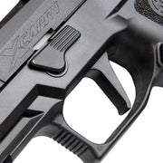 Close-up of the trigger guard and frame on the Sig Sauer ProForce P320 XCarry Airsoft Pistol