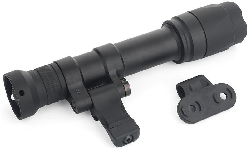 Ranger Armory M-LOK 500 lumen tactical flashlight black with pressure switch and airsoft mount bracket 