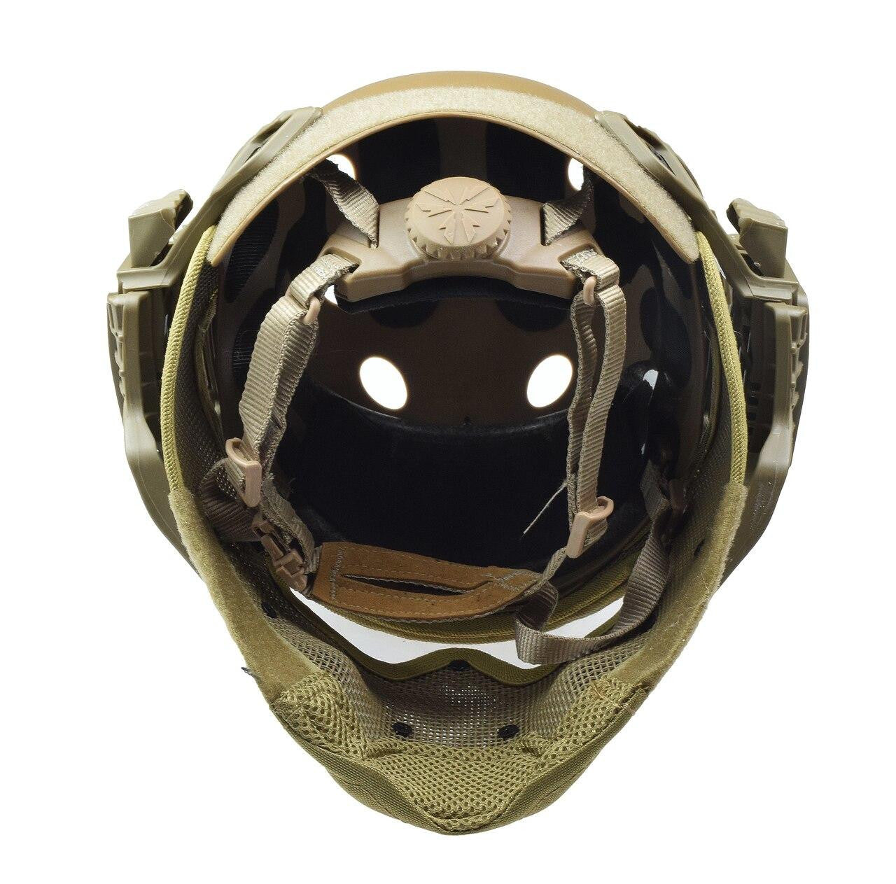 RTQ G4 System PJ Helmet with Full Face Mask – FDE/Tan Tactical Gear