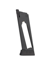 Right side view of SIG Air 1911 CO2 magazine loaded with 12g CO2 cartridge and .177 steel BBs 