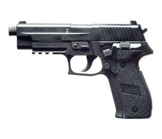 SIG AIR P226 .177 CO2 Blowback Air Pistol in black finish with full-metal slide and accessory rail