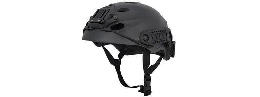Special Forces Recon Tactical Helmet, Black – Military-grade protection for airsoft and tactical training.
